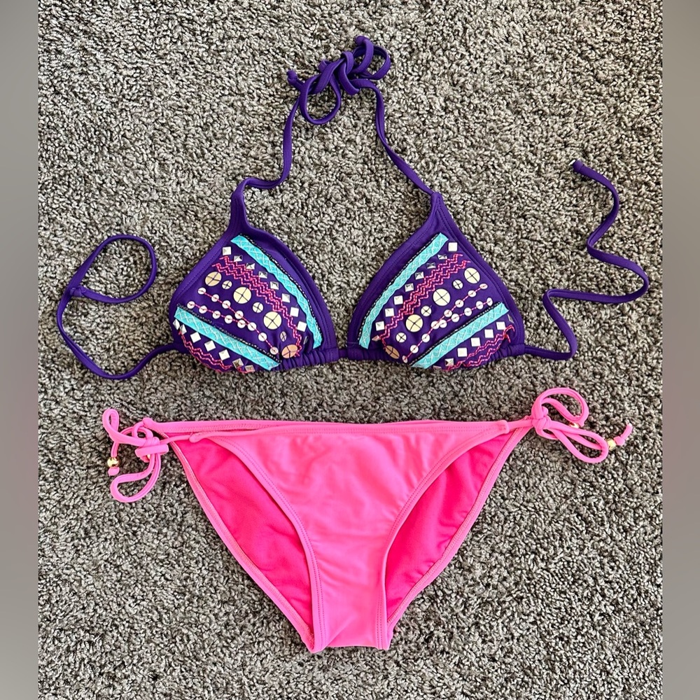 TARGET Bikini, Small, Pink and Purple